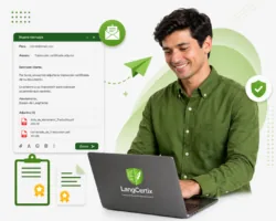 Entrega de traducción certificada en PDF