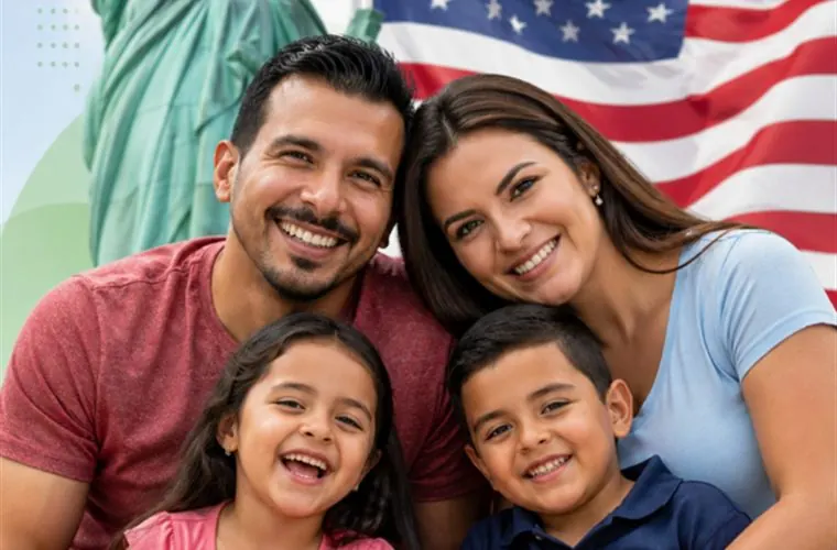 Familia satisfecha con traducción certificada para USCIS